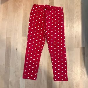 GAP Girls Red Heart Coziest Leggings - NWT!